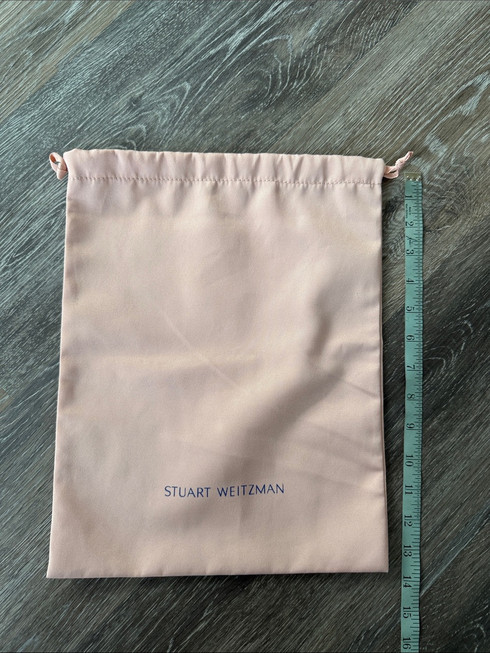 Stuart Weitzman Pink Drawstring Dust Bag